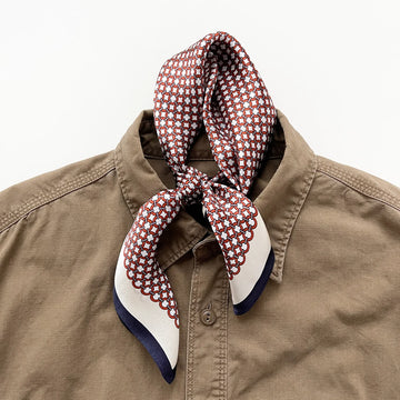 Morden Lattice Silk Scarf - 53cm Neckerchief