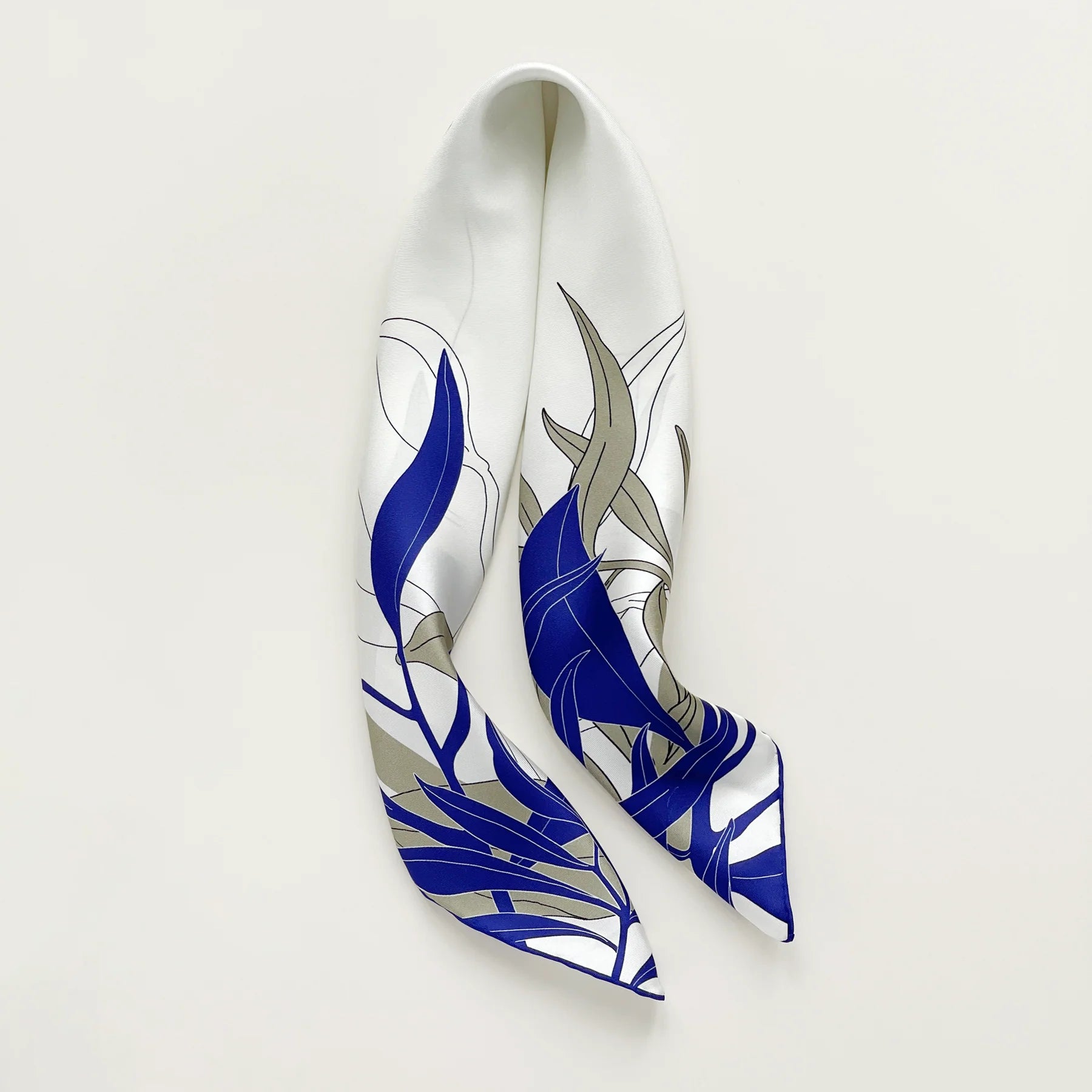 Blue Iris Silk Scarf – 70cm Women’s Silk Square Scarf